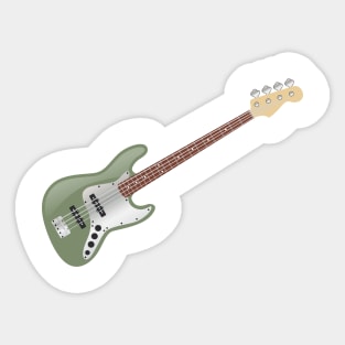 Vintage Avocado Green Electric J-Bass Sticker